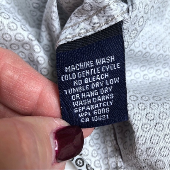 Panhandle Slim Gray Geometric Dress Shirt XL - Picture 6 of 8